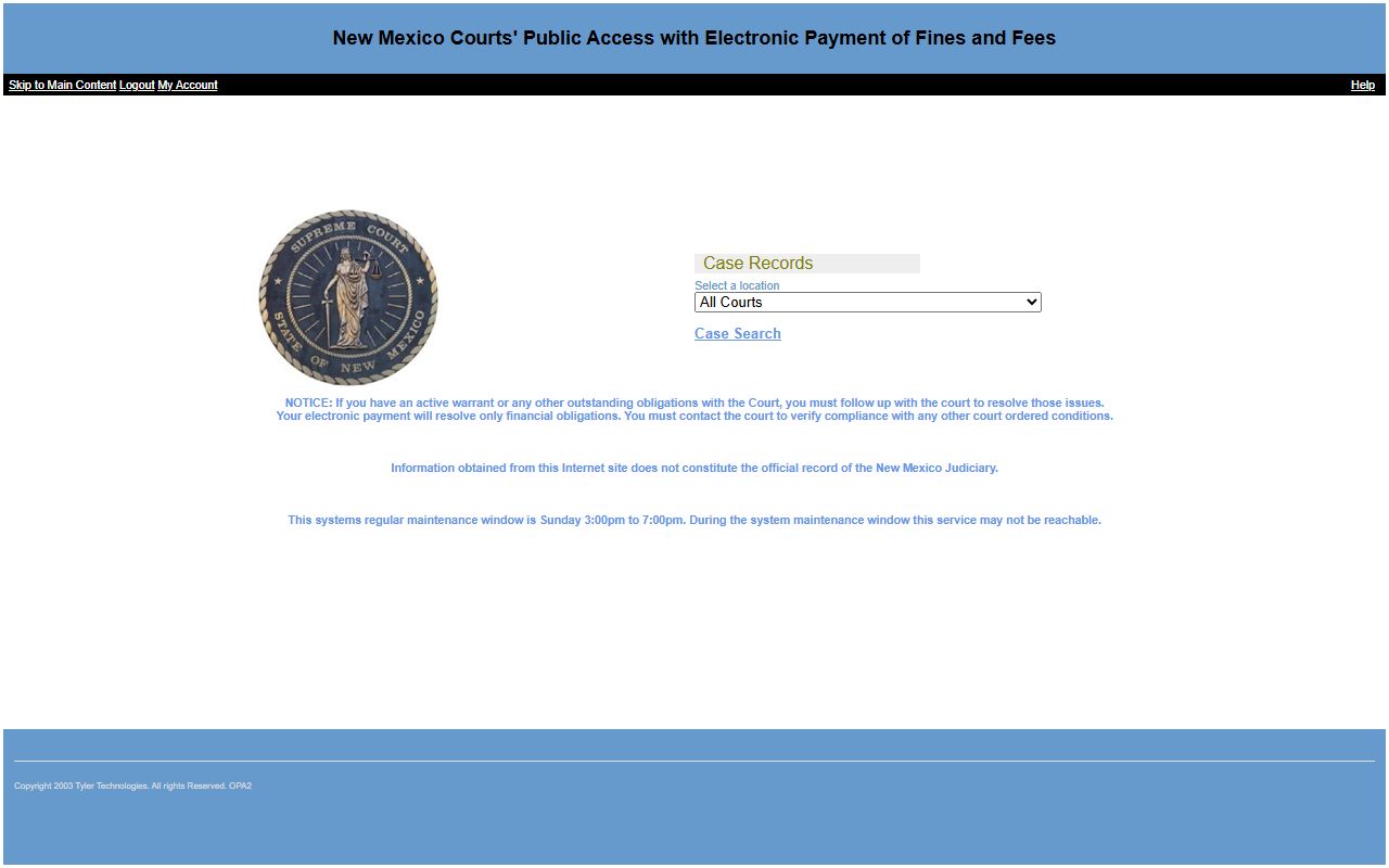 Torrance County court records New Mexico public access payment site
