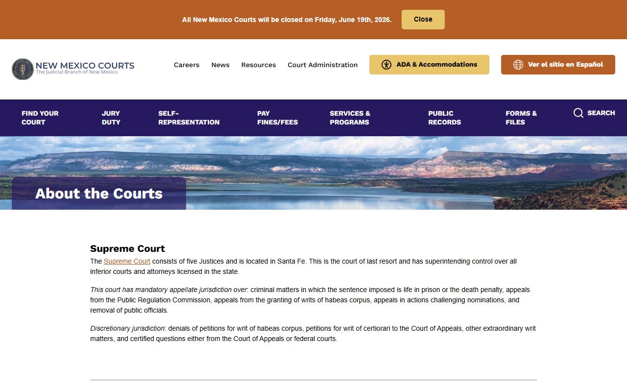 Torrance County court records New Mexico statewide court structure