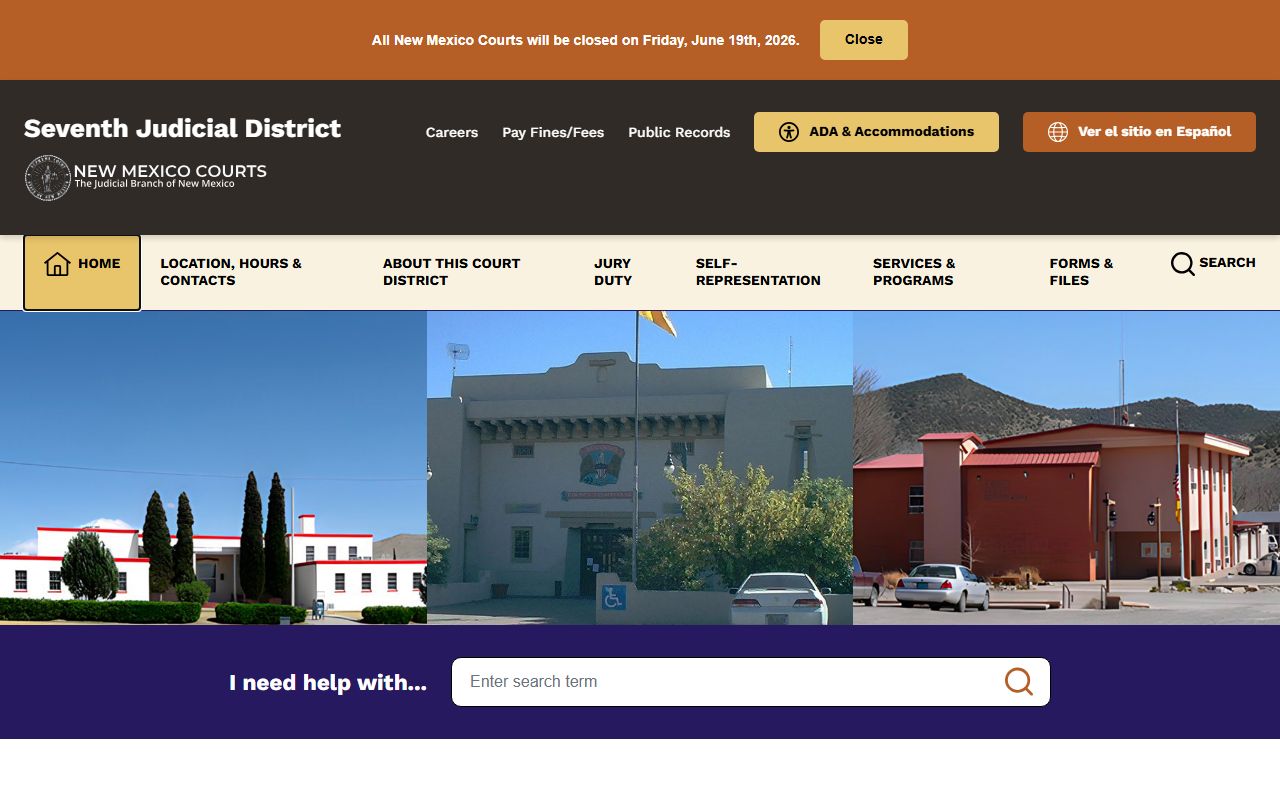 Torrance County court records Seventh Judicial District homepage